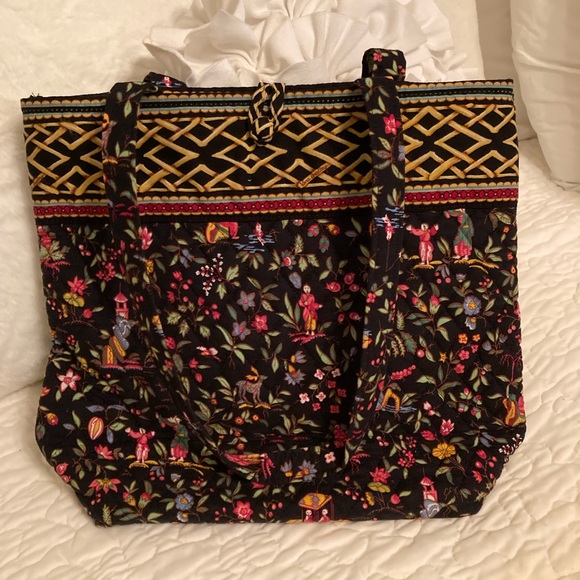 Vera Bradley Black Tote - Picture 1 of 4